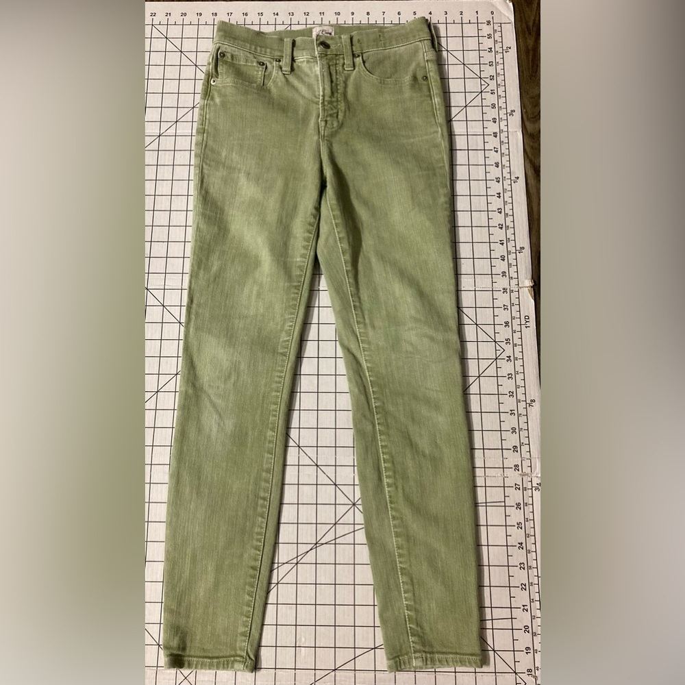 J. Crew Denim Women’s Size 26 Green 10” Toothpick Jeans